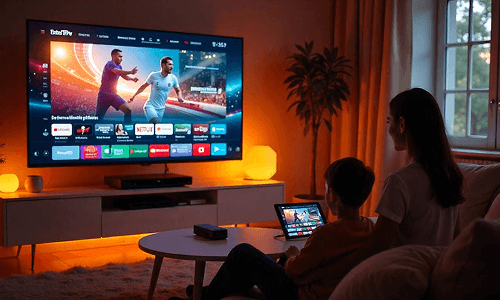 Catalogue de films et séries VOD en 4K sur une interface IPTV